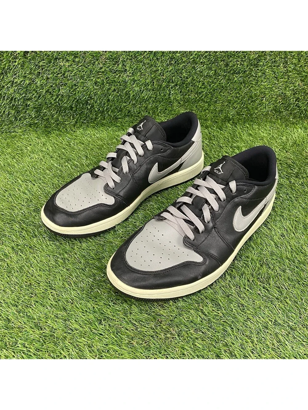 Nike Air Jordan Retro One 1 Golf Low Shadow Black Gray White Mens Size 12